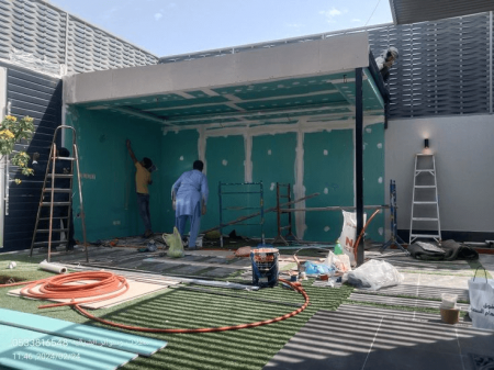 مقاول بناء ملاحق اسمنت بوردبشمال جدة وجي آر سي | تصاميم مودرن 2026