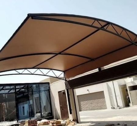 أشكال مظلات السيارات في جدة 