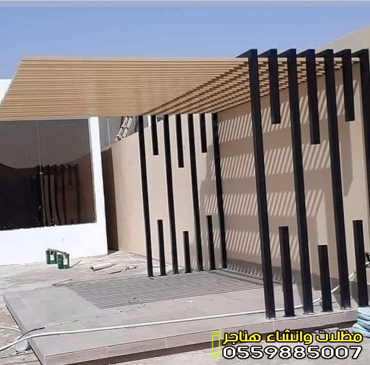 برجولات خشب للبلكونات جدة