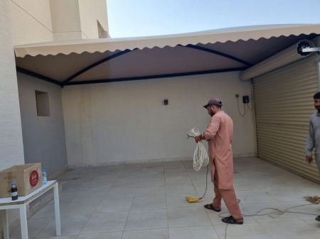 تركيب مظلات وسواتر حي الحمراء