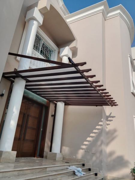 تركيب مظلات خارج المنازل