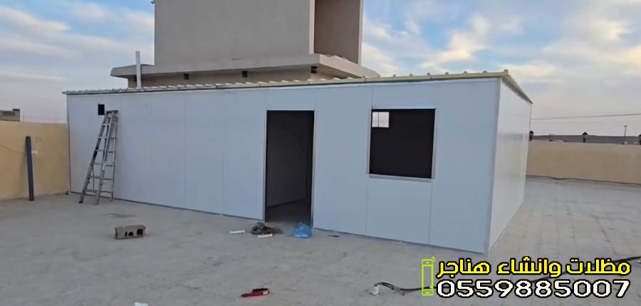 بناء غرف ساندوتش بنل وواجهات زجاجية في جدة ومكة والطائف | حلول عصرية وعزل مثالي